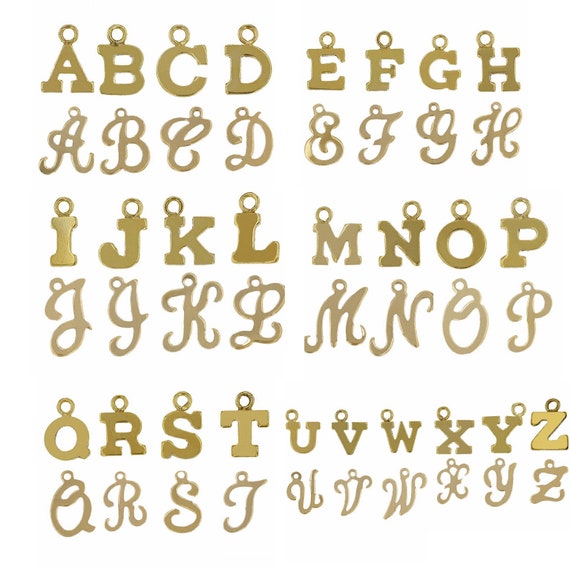 14k Gold Filled Block Style Letter Charm Alphabet Tiny A Z Etsy 14k Gold Filled Block Style Letter Charm Alphabet Tiny A Z Etsy