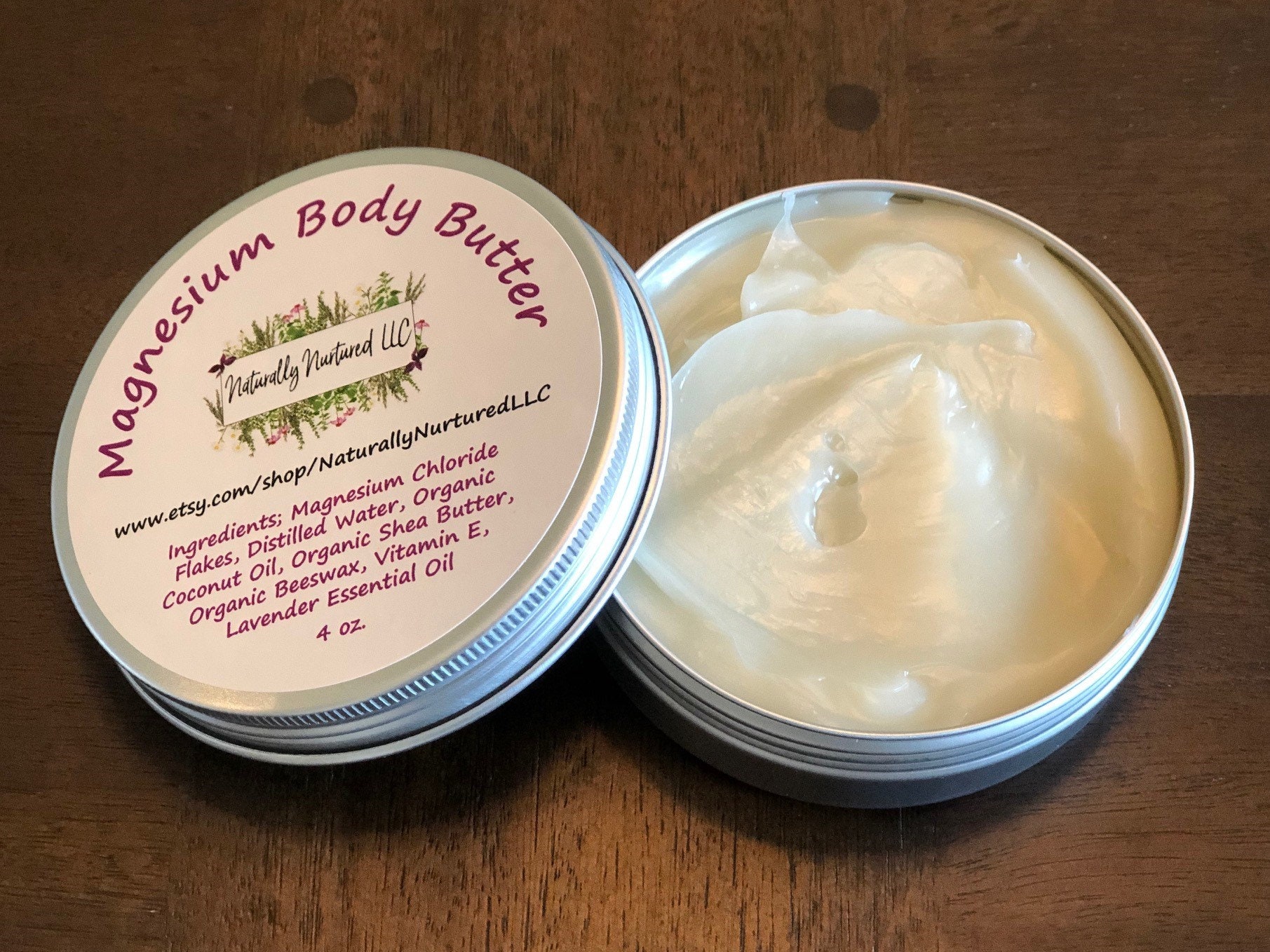 Magnesium Body Butter Etsy