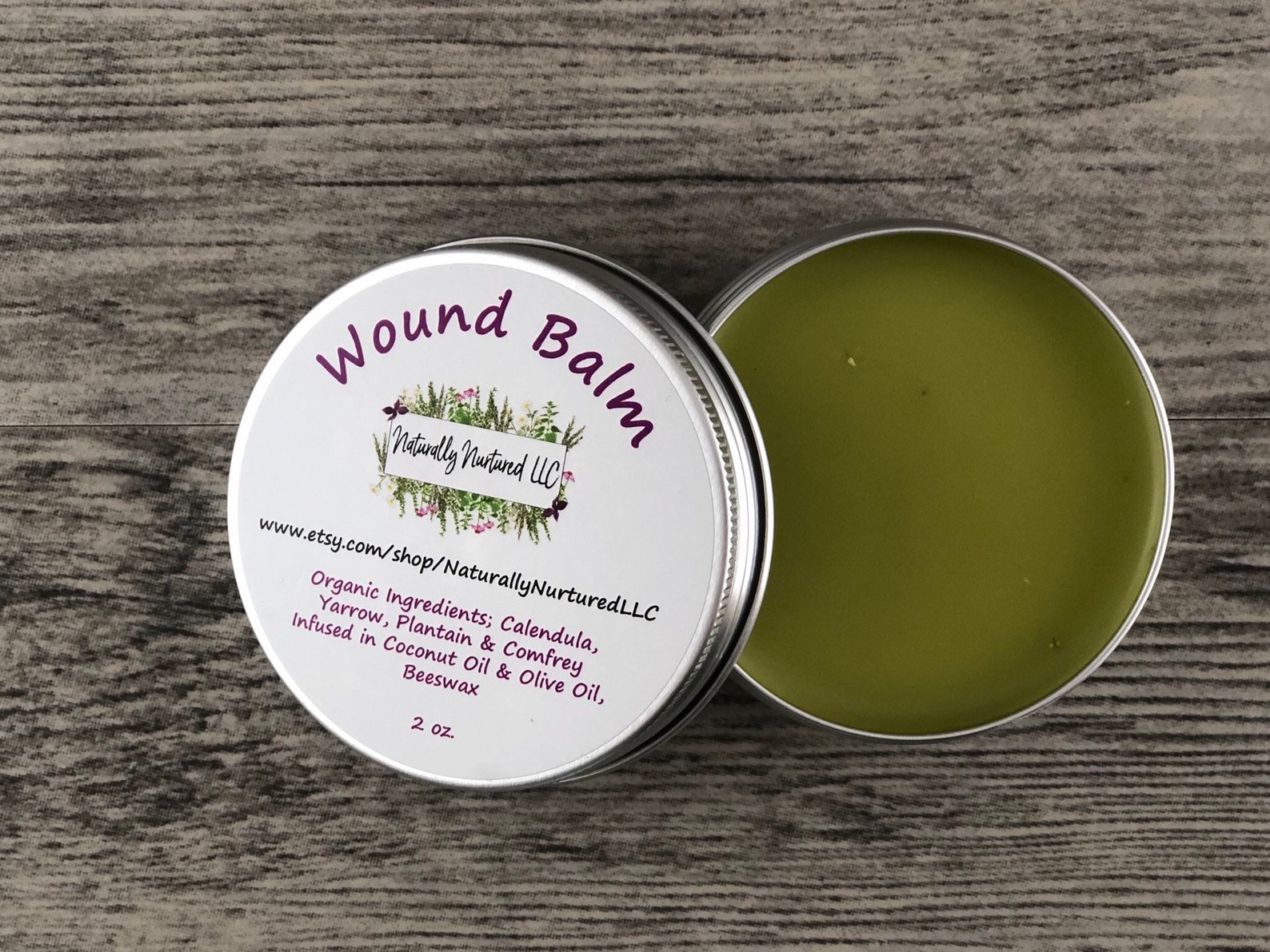 Natural Healing Herbal Remedy Wound Balm Etsy