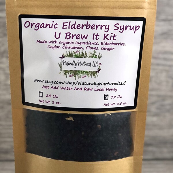 Organic Elderberry Syrup - U Brew Kit