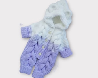 Conjunto de pelele y patucos Bear Baby, mono de punto para bebé niña o niño, ropa de invierno para recién nacido, conjunto para recién nacido, conjunto de regalo para mamá primeriza.