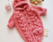 Baby romper, baby girl boy knitted jumpsuit, newborn baby winter clothes, photo props, baby gifts,New mommy gift set Congrats pregnancy