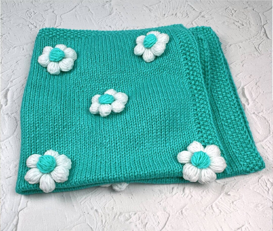 Baby Girl Daisies Blanket Personalized Baby Blanket Flowers Etsy