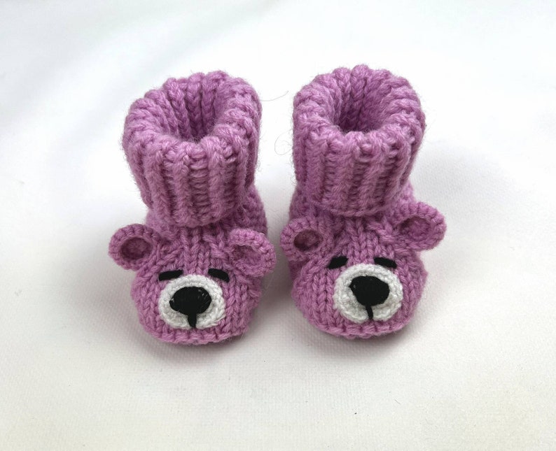 Gebreide babyslofjes babyschoenen pasgeboren sokken baby shower cadeau voor baby zwangerschap aankondiging klaar om te verzenden baby geslacht onthullen afbeelding 3