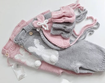 Newborn Neutral Baby Coming Home Outfit | Knit Baby Clothes | Unisex Baby First Outfit | Newborn Gift | Baby Hospital Outfit Gender Neutral