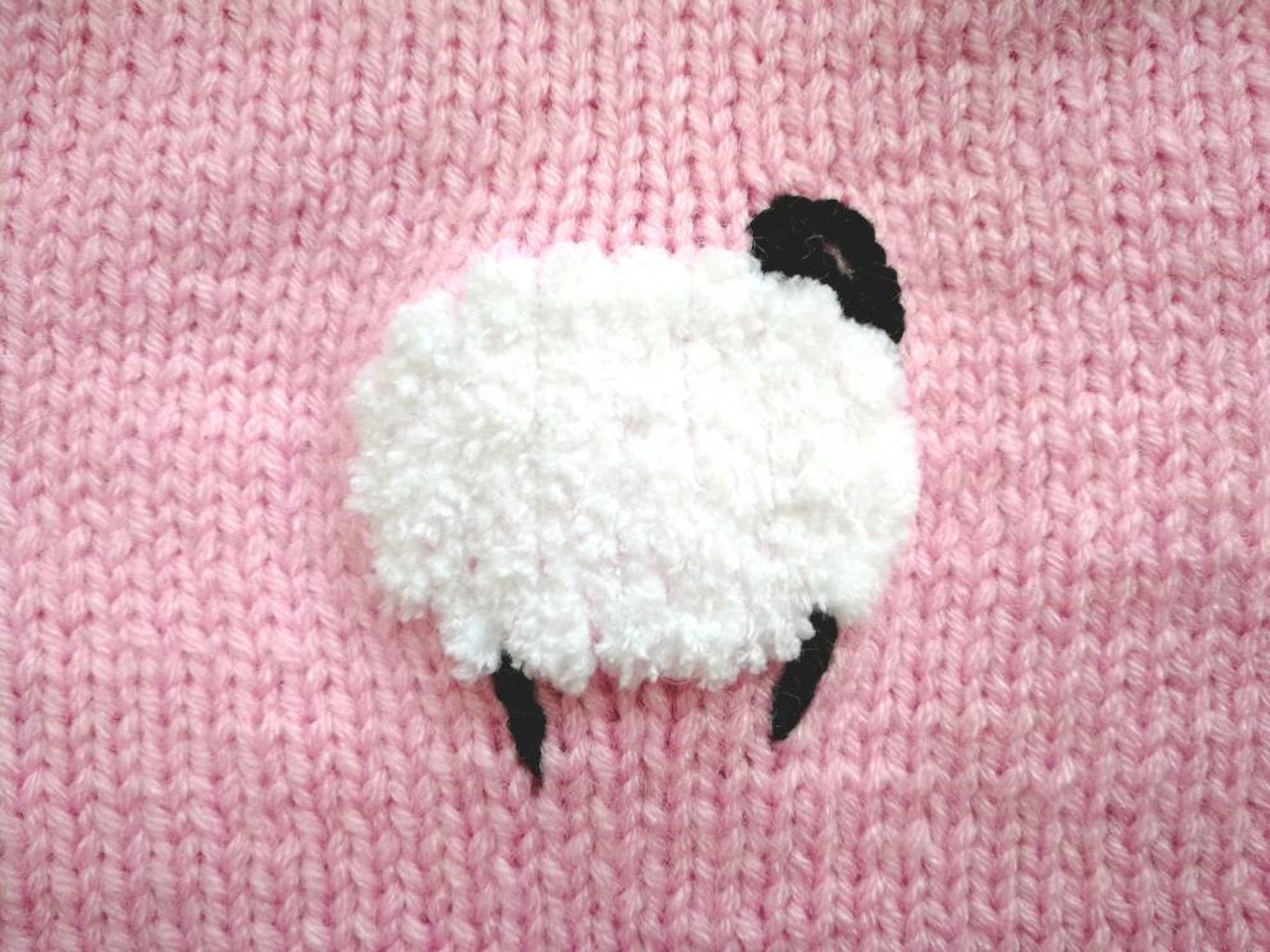 Sheep Baby Blanket Handknit Fuzzy Sheep Knitted Sheep Etsy