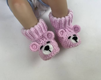 Knitted Baby Booties Baby Shoes Newborn Socks Baby Shower Gift for Baby Pregnancy Announcement Ready to ship Baby Gender Reveal