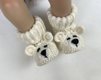 Knitted Baby Booties Baby Shoes Newborn Socks Baby Shower Gift for Baby Pregnancy Announcement Ready to ship Baby Gender Reveal