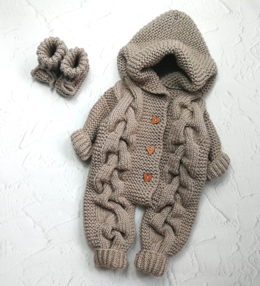 Crochet Baby Romper,crochet Baby Booties,baby Girl Boy Knitted Jumpsuit ...