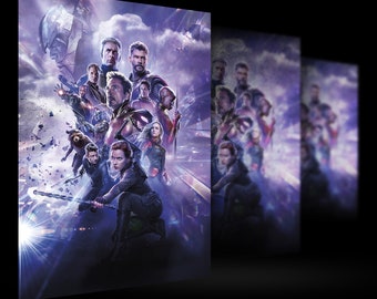 Avengers Marvel Universe End Game Movie Poster Wall Art Home Decor Superhero Print