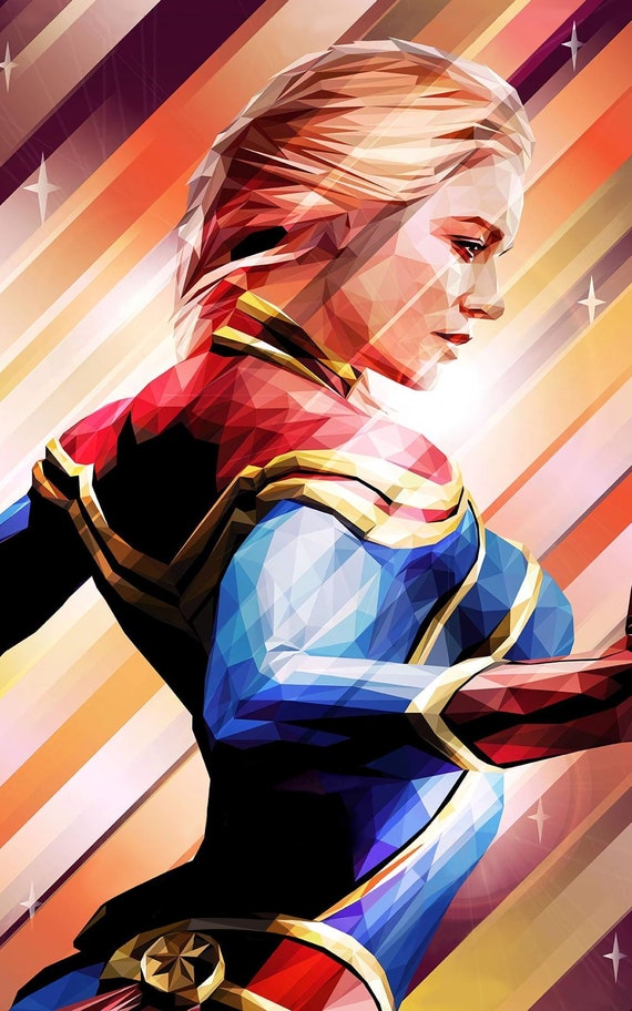 Captain Marvel Carol Danvers Brie Larson Marvel Universe Avengers Movie Poster