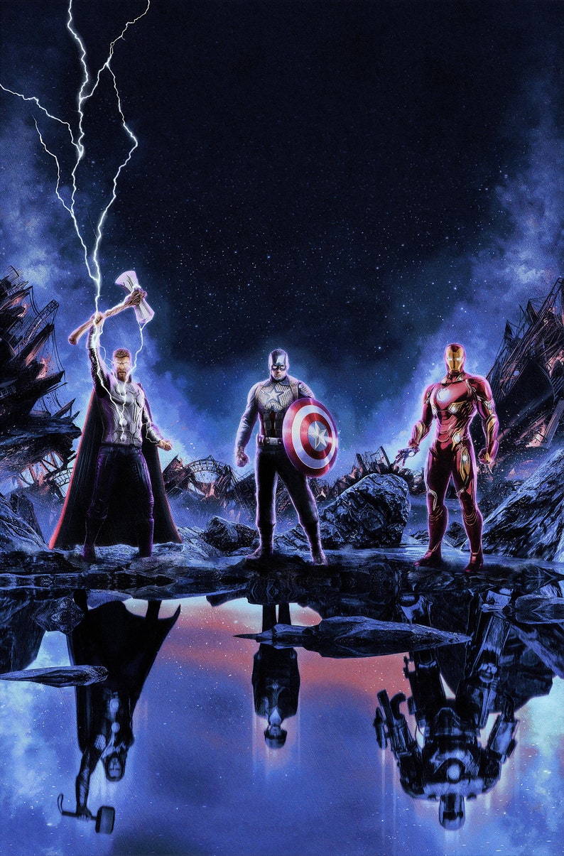Avengers Marvel Universe End Game Movie Poster Wall Art Home Decor Superhero Print
