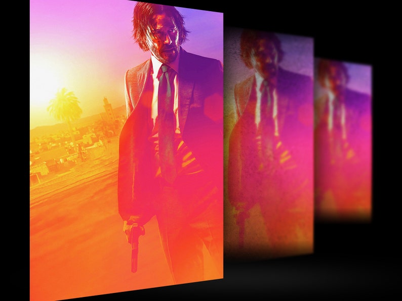 Chapter 3 Parabellum 2019 Keanu Reeves Movie Poster Wall Art Home Decor Print John Wick
