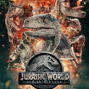 Blue Portrait Jurassic World Fallen Kingdom Poster Etsy