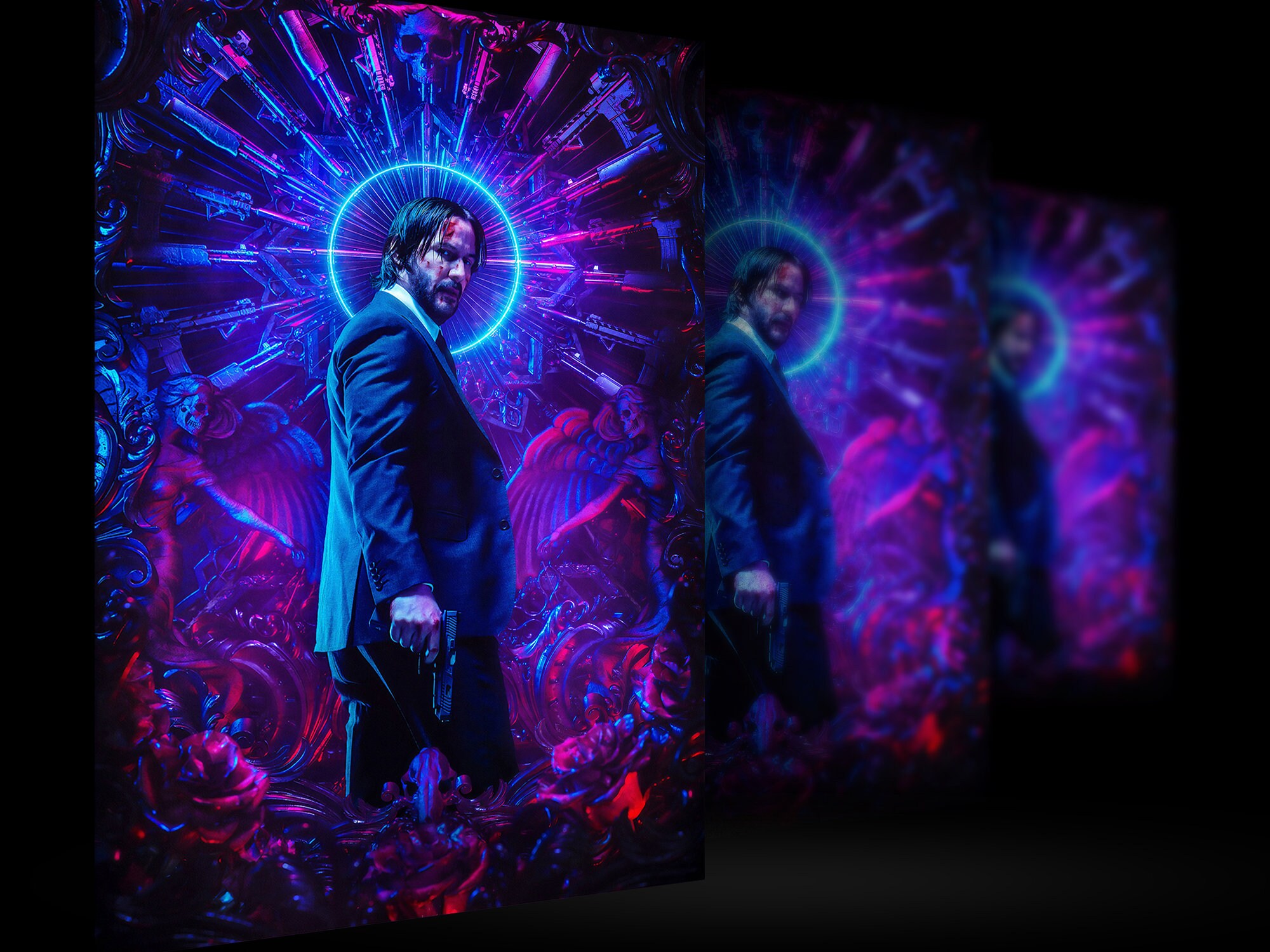 John Wick: Chapter 3 - Parabellum 2019 Keanu Reeves Movie Poster Wall…