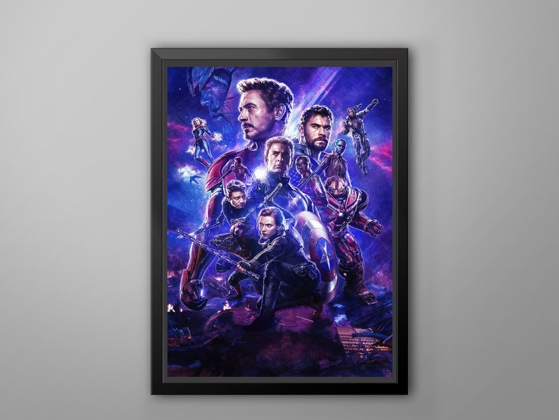 Avengers Marvel Universe End Game Movie Poster Wall Art Home Decor Superhero Print