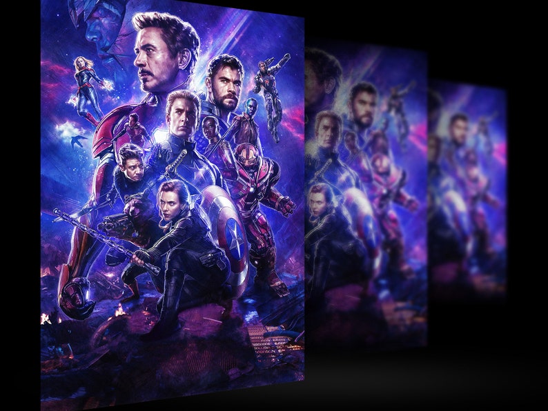 Avengers Marvel Universe End Game Movie Poster Wall Art Home Decor Superhero Print