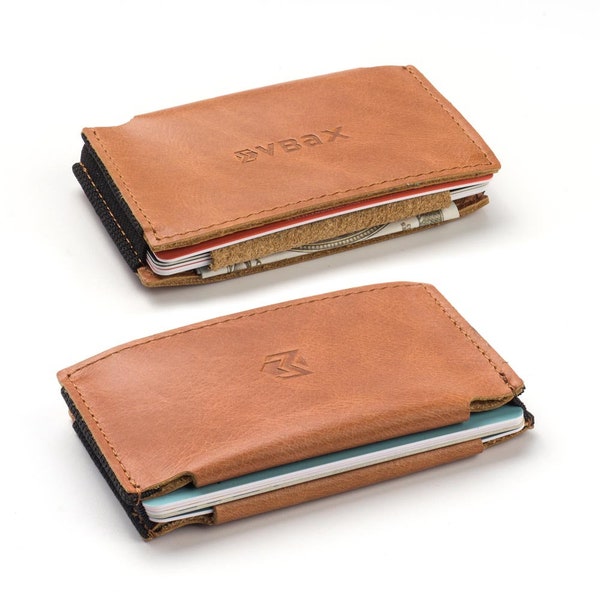 Minimalist Slim Leather Wallets front pocket slim card holder