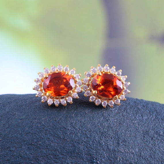 Hessonite earrings deals