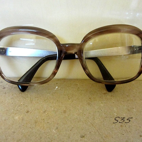 Lunetta WM original Vintage  Brillengestell  1960iger Brille  Kunststoffgestell  Metallbügel eyewear glasses