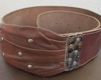Brauner Ledergürtel Vintage