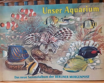 UnserAquarium  - der neue Sammelband der Berliner Morgenpost  1962 Sammelbilder