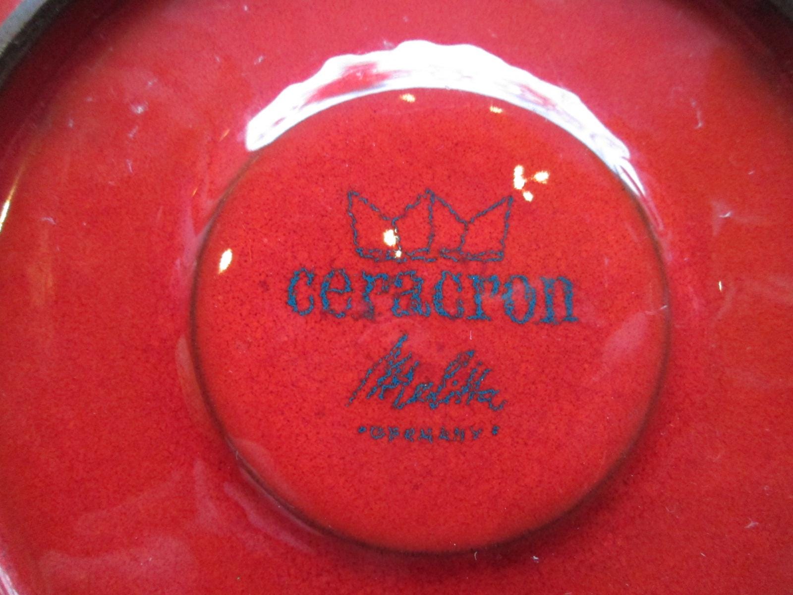 Coffee Service Melitta Ceracron Copenhagen Red / Burgundy