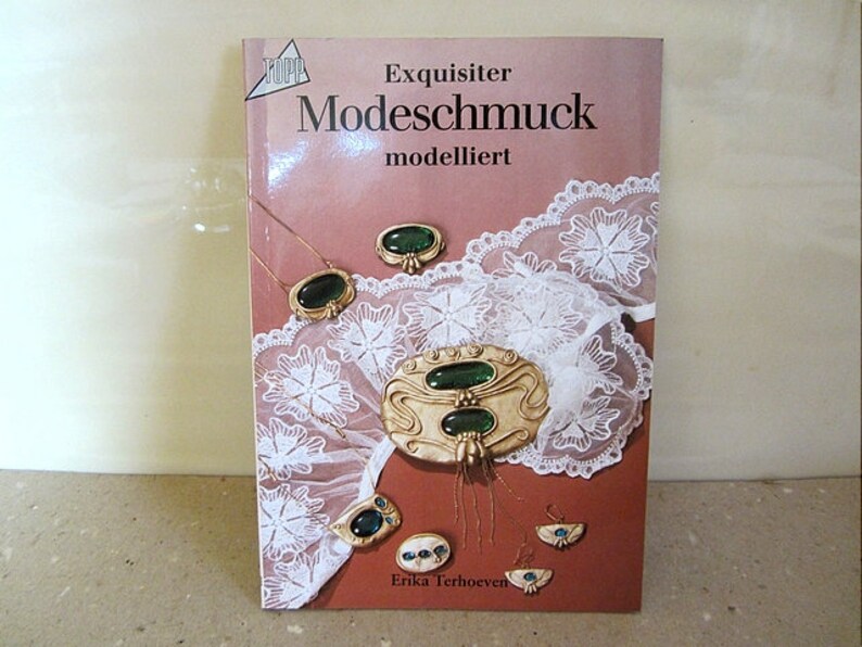 Exquisite Costume Jewelry modeled 1989 Jewelry manufacture handmade Handmade modeling magazine book vintage