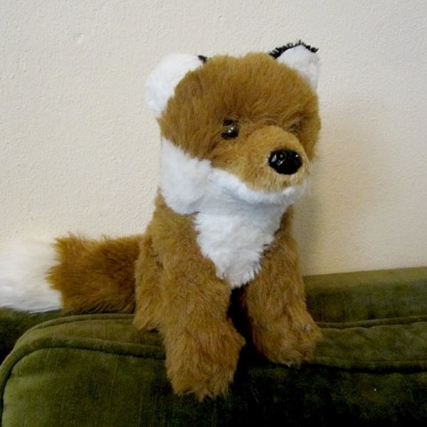 Vintage stuffed animal sweet fox 80s cuddly toy plush toy