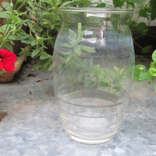 alte kleine Glas Vase mundgeblasen Glasvase vintage