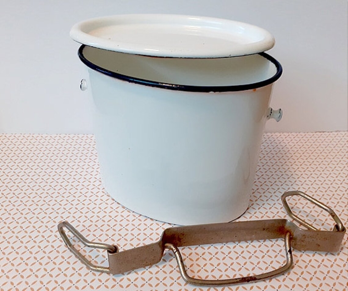 Vintage Henkelmann Enamel Food Container 60s Etsy