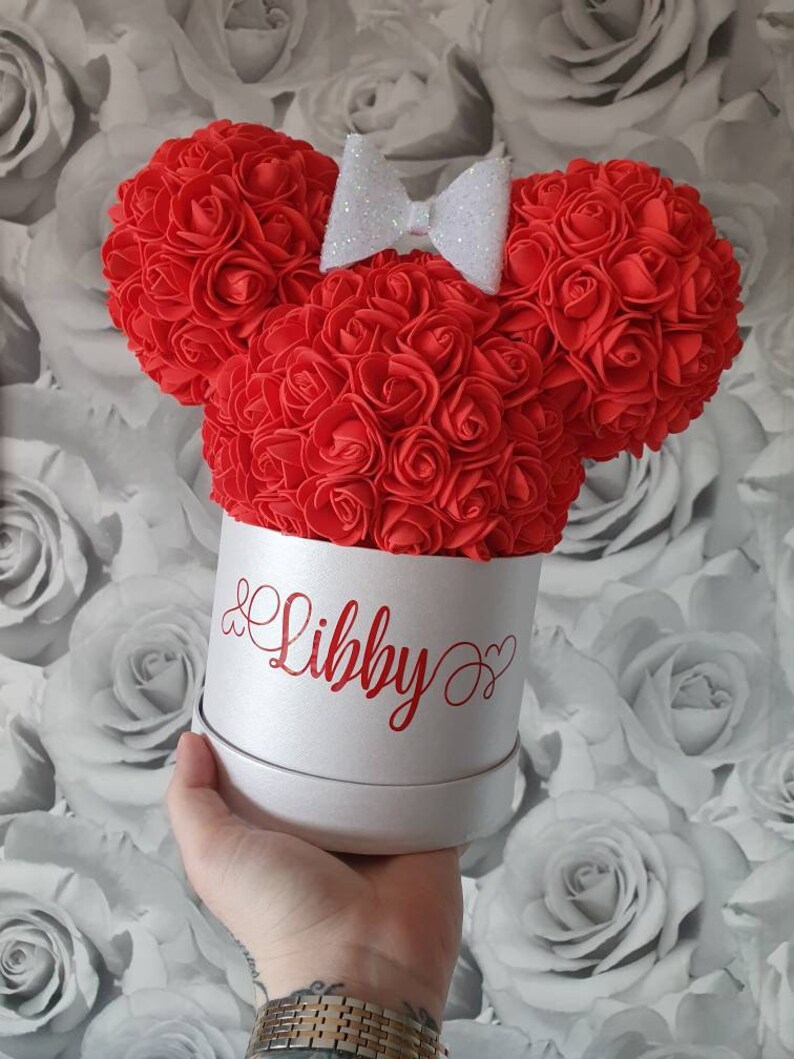 Forever Rose Head Handmade Forever Rose Bear Flower Bear Etsy