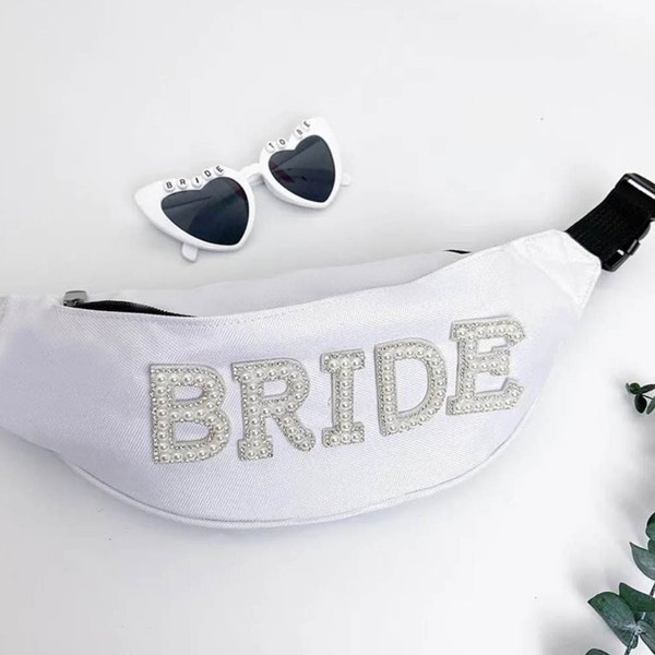 Personalised Mrs Bag | Custom Bride Bag | Embellished Bride Bag | Honeymoon Bag | Bum Bag | Bride Bag | Wife Bag | Bride Clutch | Mrs Bag