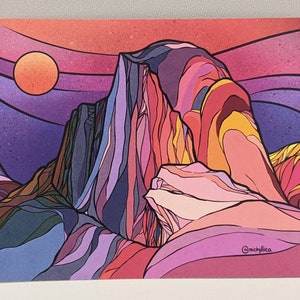 Half Dome, Yosemite, couleur. Tirage d’art original