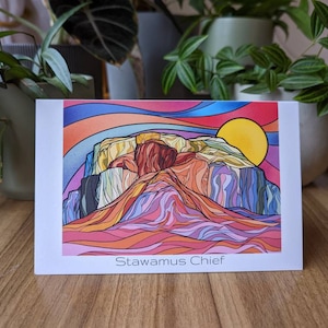 The Stawamus Chief: Sea to sky greeting card