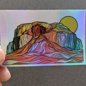 The Chief: Squamish rock climbing holographic sticker