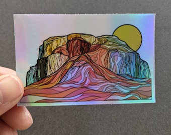 The Chief: Squamish rock climbing holographic sticker