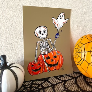 Jeepers Creepers Halloween Kunstdruck - 5in x 7in