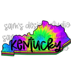 Kentucky Tie Dye PNG Sublimation Designs Downloads T Shirt - Etsy