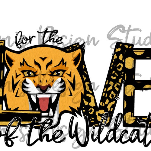 Wildcats Love Sublimation Designs Downloads Wildcats PNG for Etsy