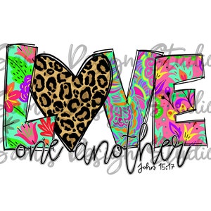 Love One Another Sublimation PNG Jesus Sublimation Designs - Etsy