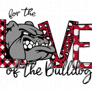 Red Bulldogs PNG: Sublimation Design (Digital Download)