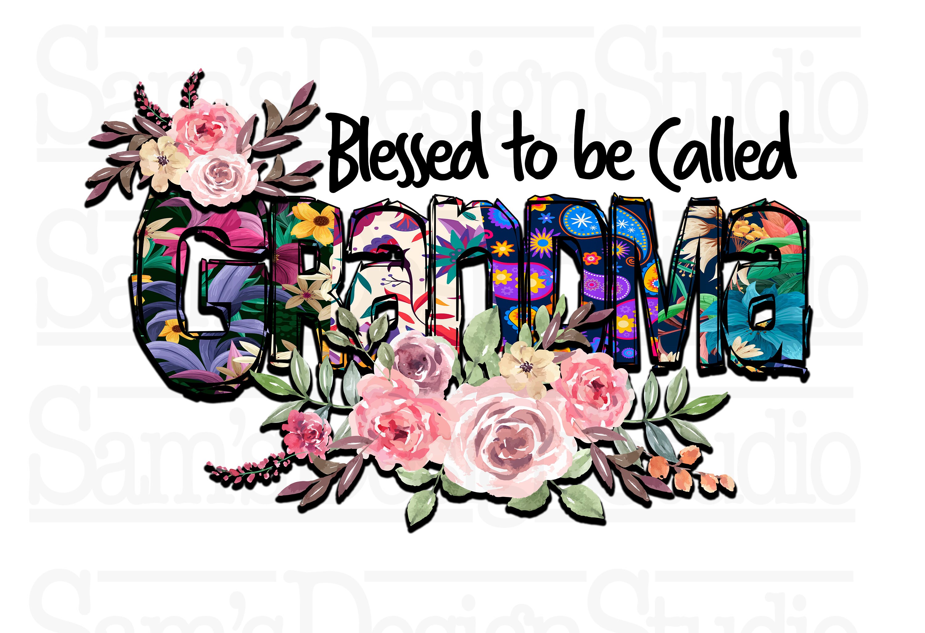 Blessed to be Called Grandma Sublimation PNG Grandma | Etsy