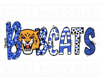 Linces azules PNG: Diseño de sublimación
