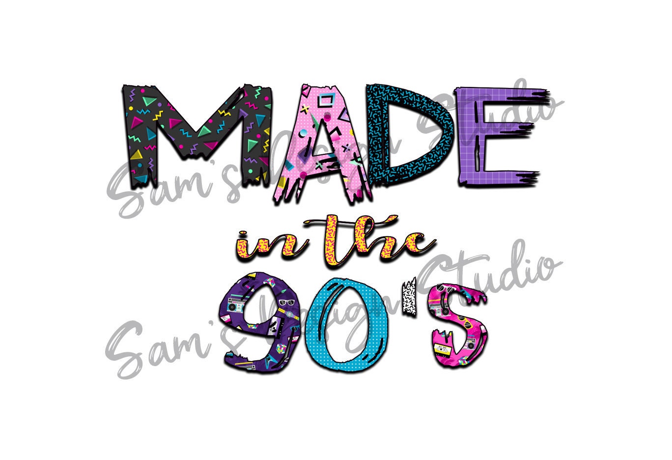 Nineties Shirt Sublimation 90s Sayings Phrases 90s Sublimation Print