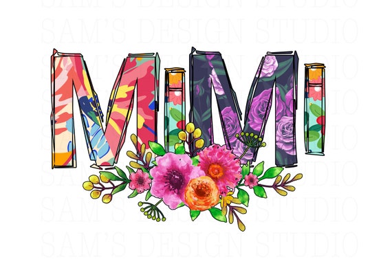 Download Mimi Png Mimi With Flowers Sublimation Designs Downloads Etsy