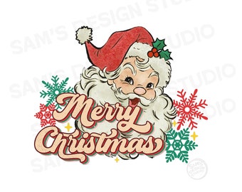 Vrolijk kerstfeest PNG, vrolijk kerstfeest sublimatie PNG, sublimatie ontwerpen downloads, vintage kerstontwerp