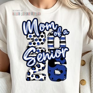 Senior 2026 PNG, Mutter eines Seniors PNG, Klasse von 2026 Sublimation, Schulgeist Shirt Design, Leopardenmuster-Abschluss PNG