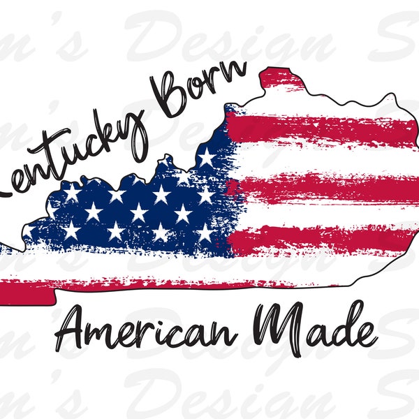 Kentucky 4th of July Sublimation Designs Downloads American Made PNG Sublimate Design Download USA KY Digital Download