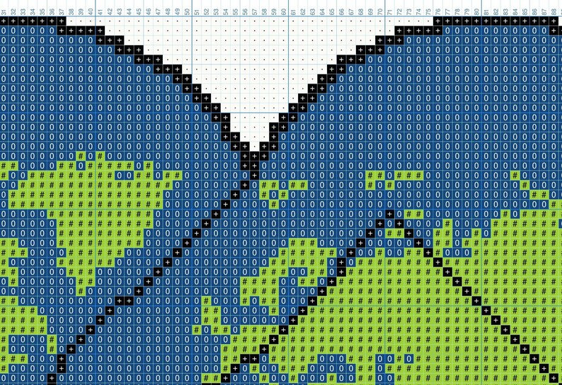 The Earth Counted Cross Stitch Pattern PDF, World Map Hand Embroidery ...